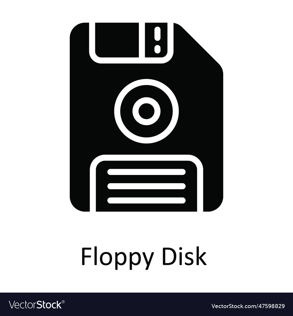 Floppy disk solid icon design
