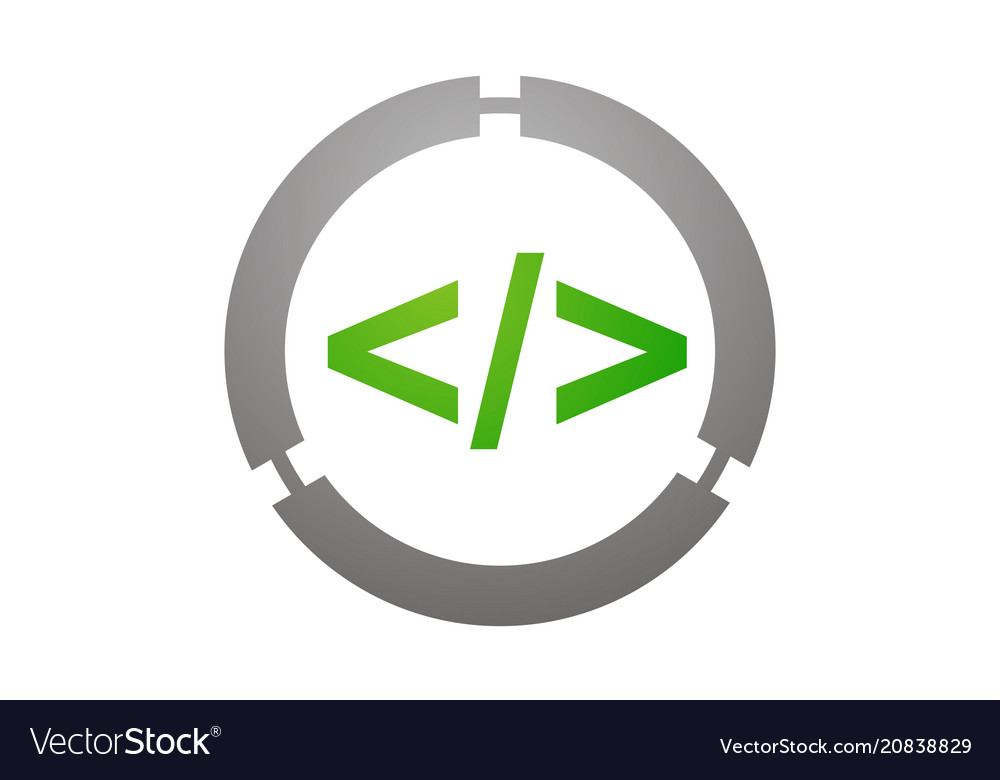 Integrated Program Code Royalty Free Vector Image