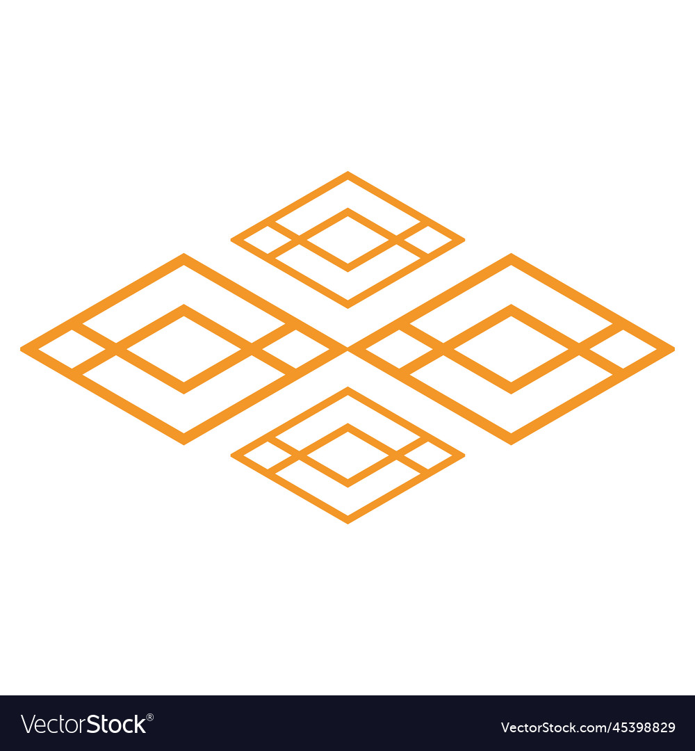 Modern geometric hexagonal shape design