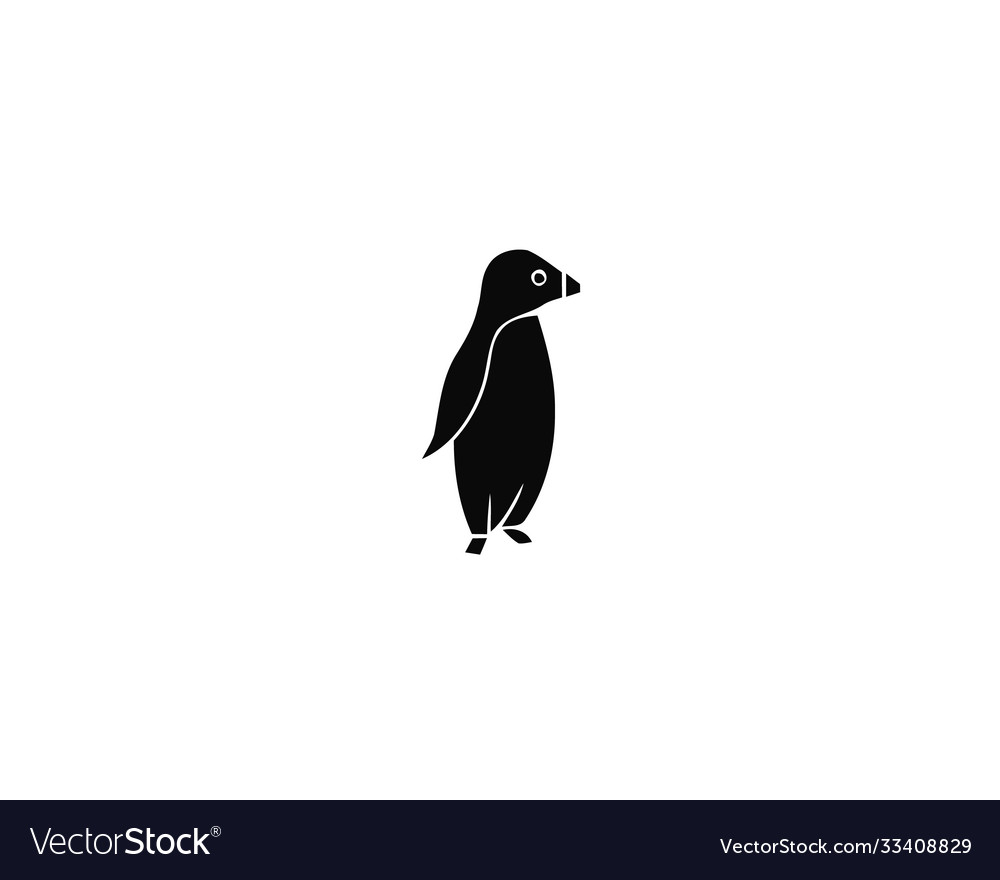 Penguin icon simple for web