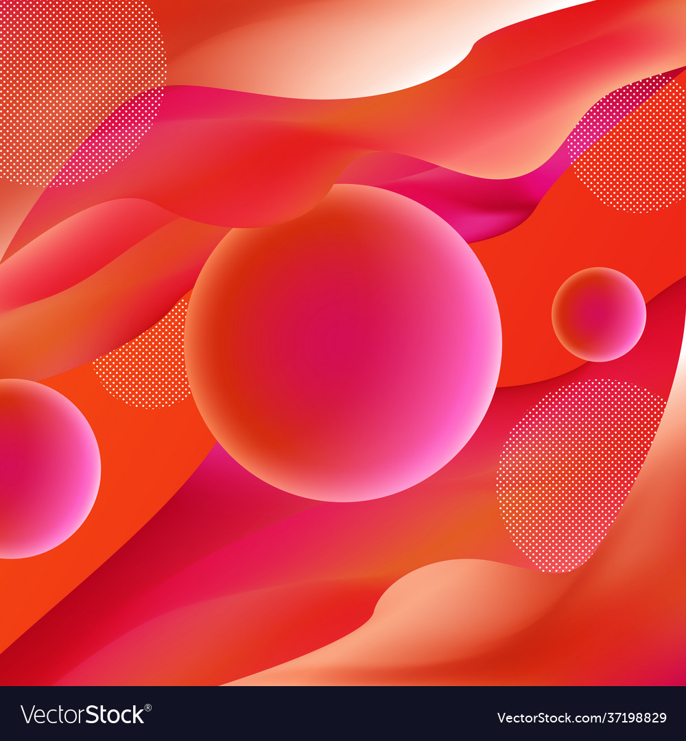 Red template abstract background with curves Vector Image Red template abstract background with curves