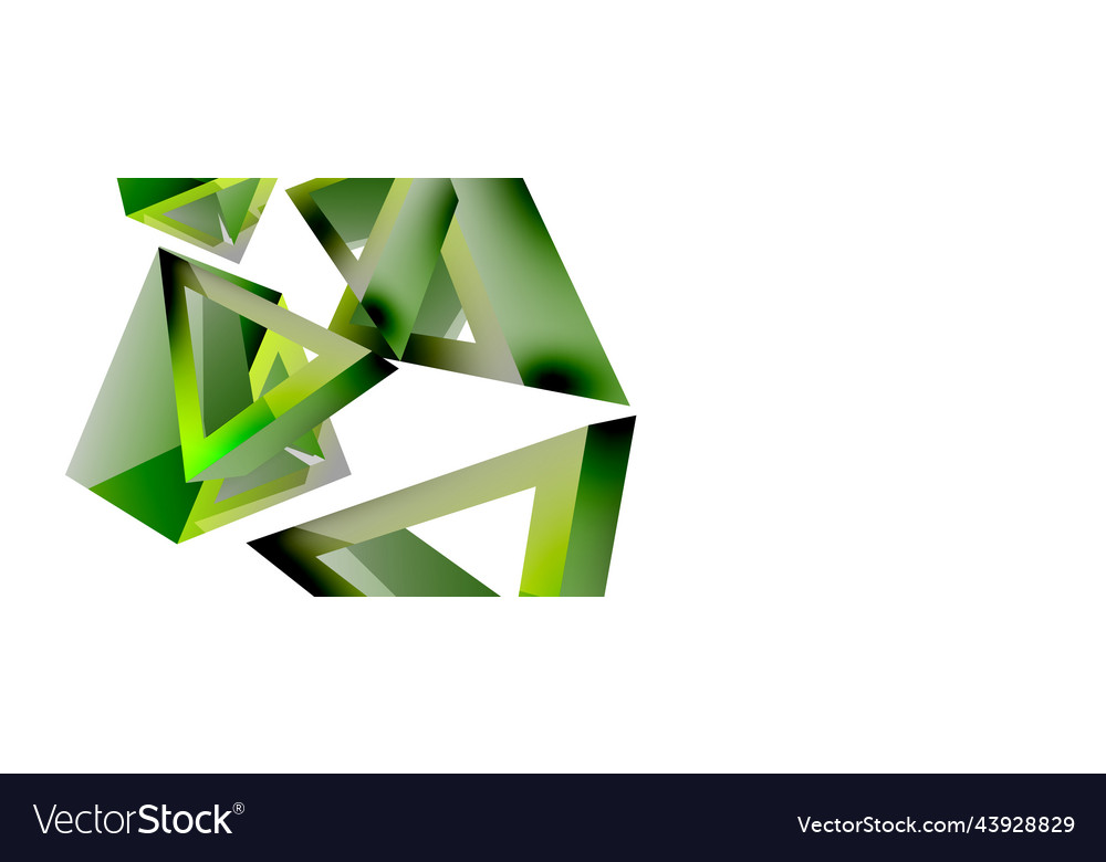 Triangle abstract background 3d basic