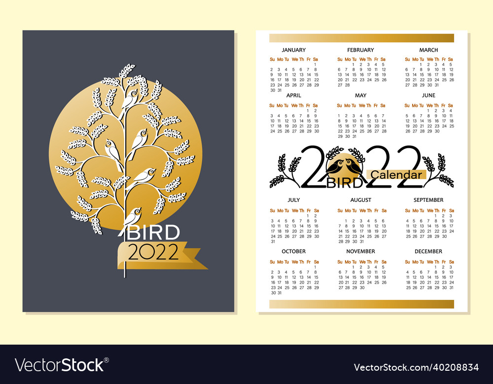 2022 calendar page notebook cover design