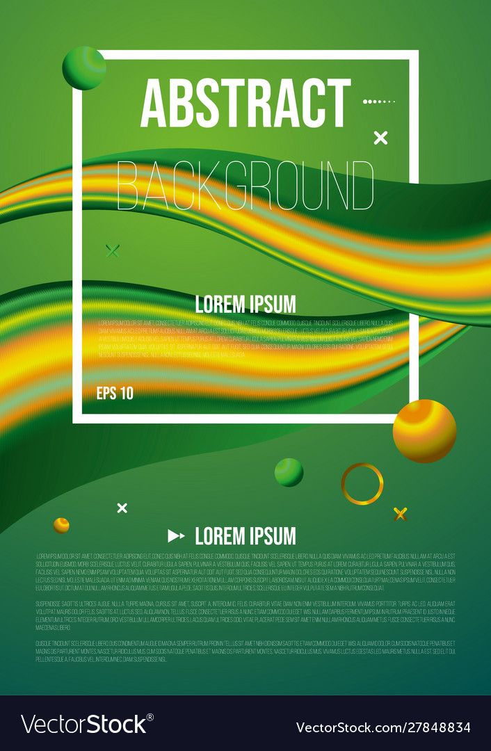 Abstract background flyer with 3d flow shape