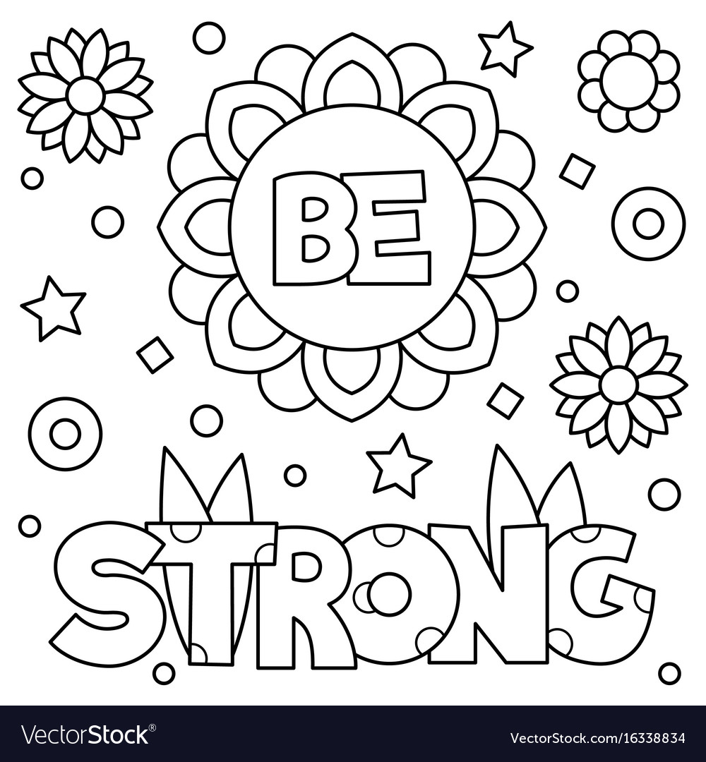 Strong Man Coloring Page