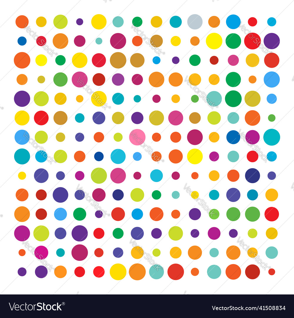 Colorful random diffuse circles dots pattern