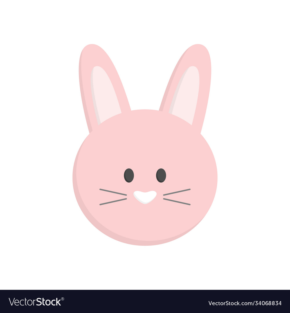 Cute spring easter pink bunny