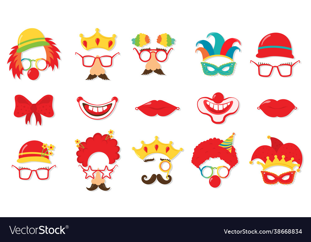 Design for jewish holiday purim with masks