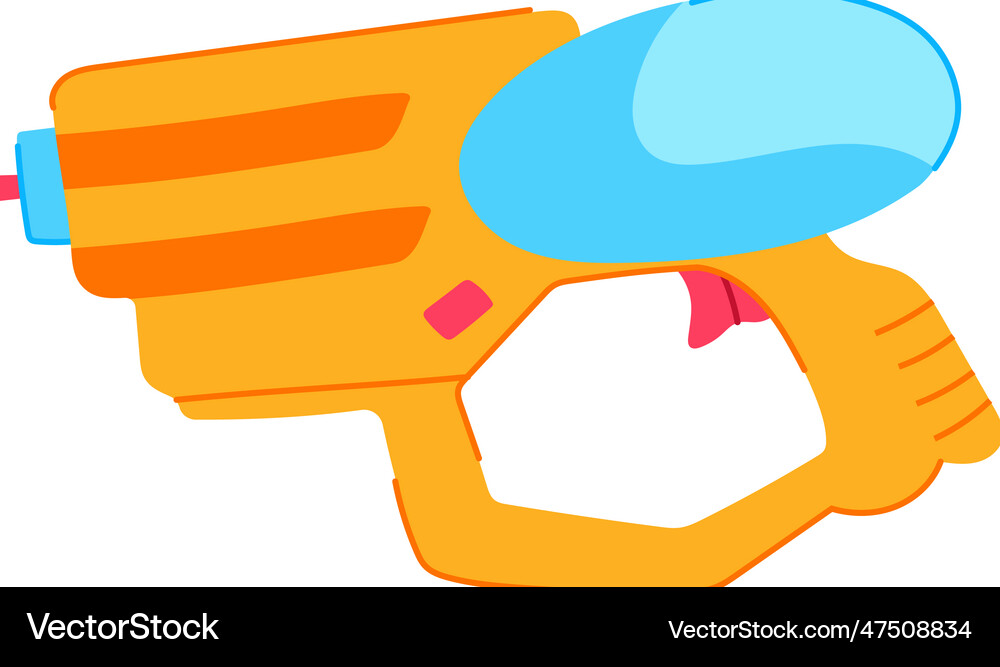 Fun water gun cartoon Royalty Free Vector Image