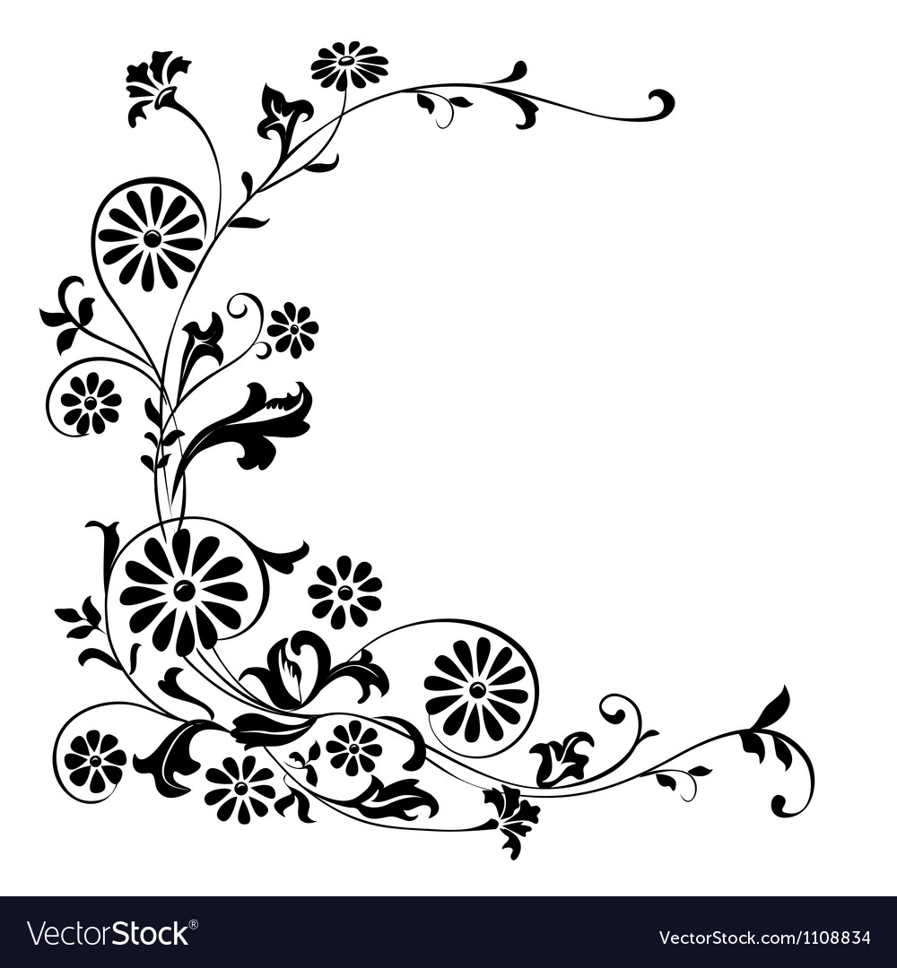 Download Ornament flowers Royalty Free Vector Image - VectorStock