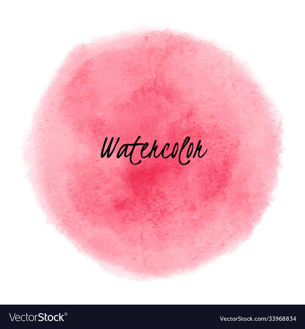 Pink watercolor dot Royalty Free Vector Image - VectorStock