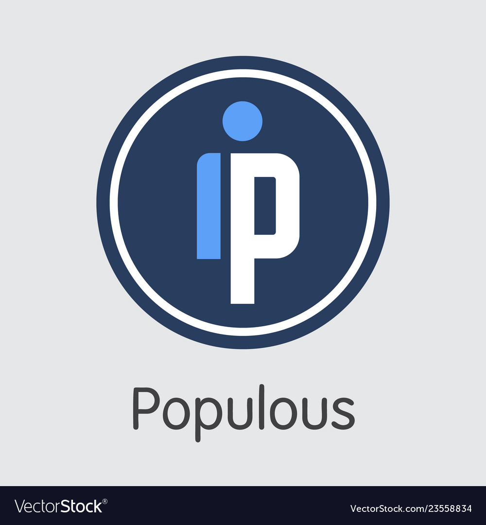 Ppt - populous the icon of cryptocurrency vector image Ppt - populous the icon of cryptocurrency