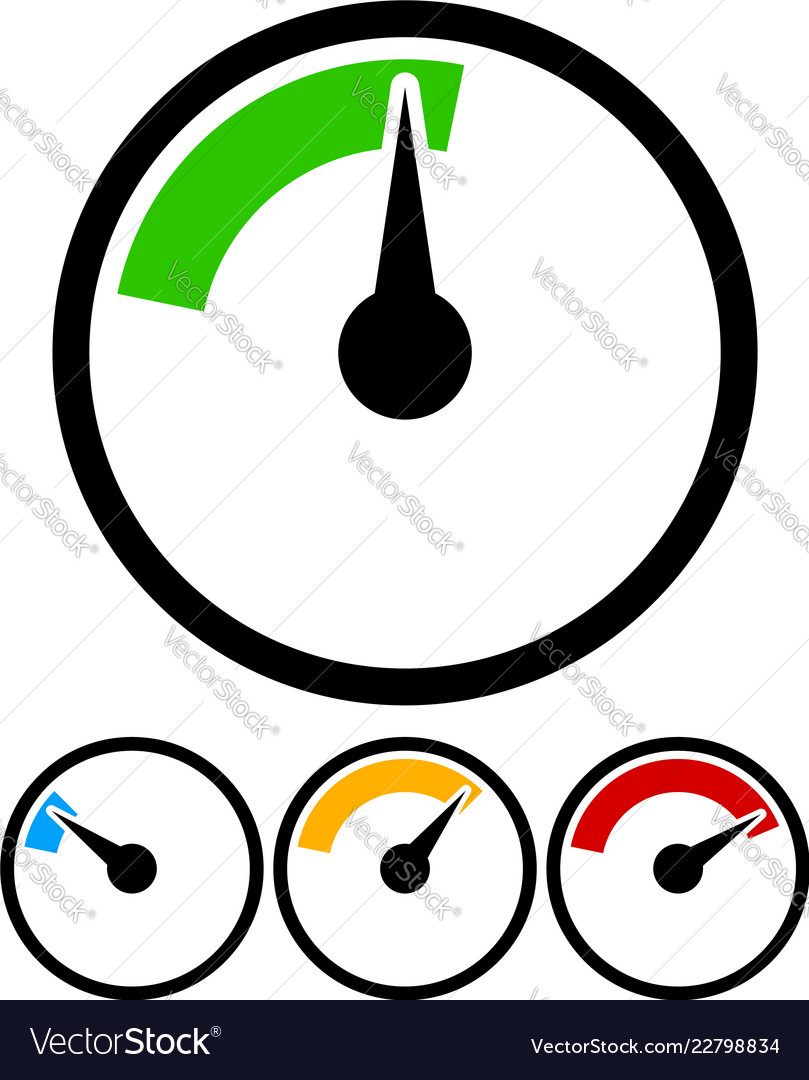Pressure gauge dial template Royalty Free Vector Image