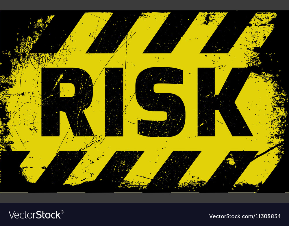 Risk sign Royalty Free Vector Image - VectorStock