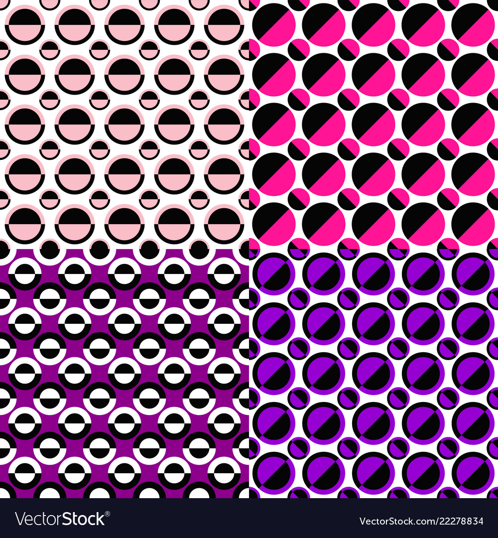Seamless geometrical circle pattern design
