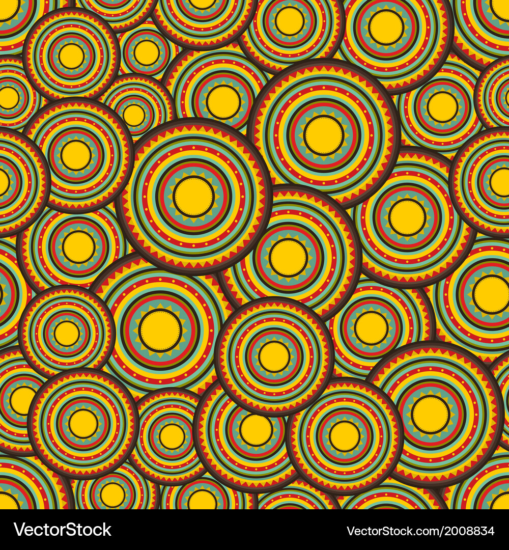 Seamless pattern with sun labels Royalty Free Vector Image