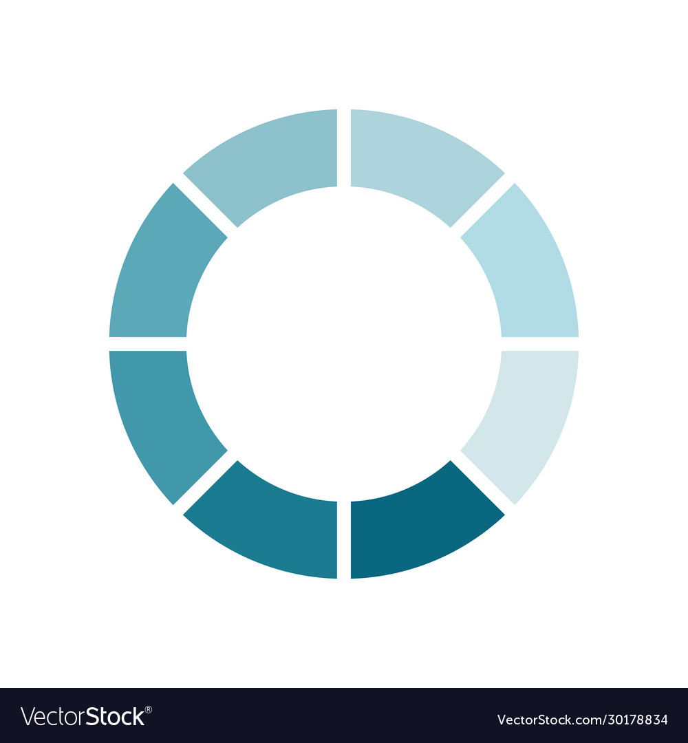 Striped loading circle flat style icon