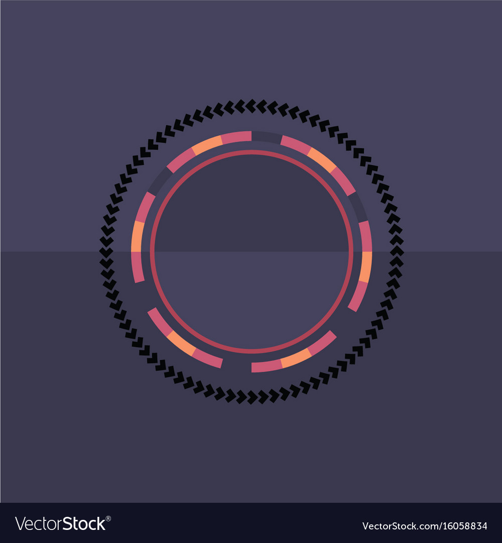 Technology colorful round background abstract