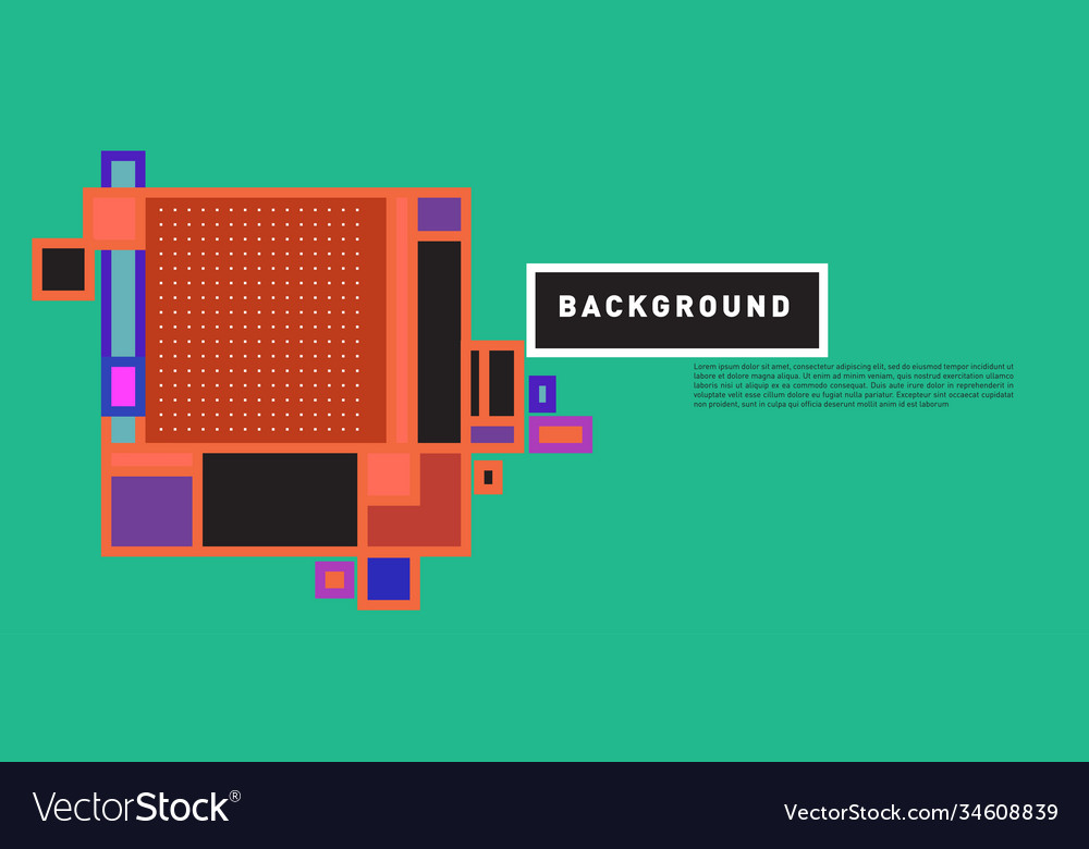 Abstract colorful rectangle background for banner Vector Image Abstract colorful rectangle background for banner
