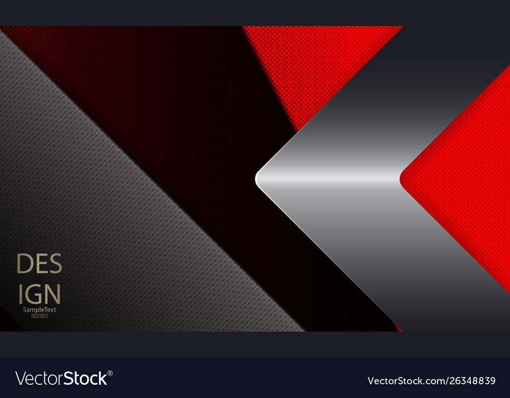 Abstract red embossed background with metal arrow