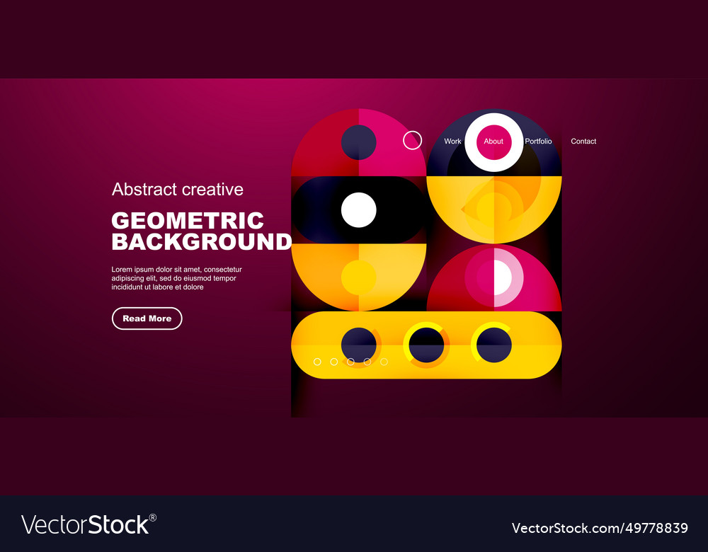 Abstract technology landing page background