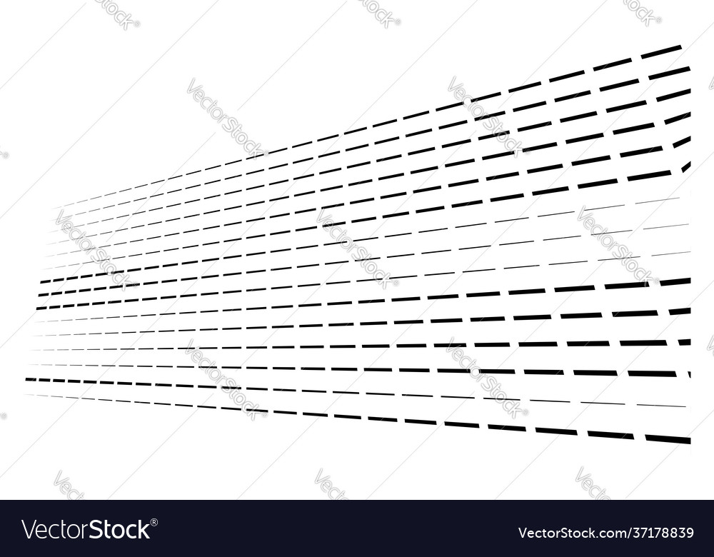 Dashed dynamic lines stripes 3d vector image Dashed dynamic lines stripes 3d