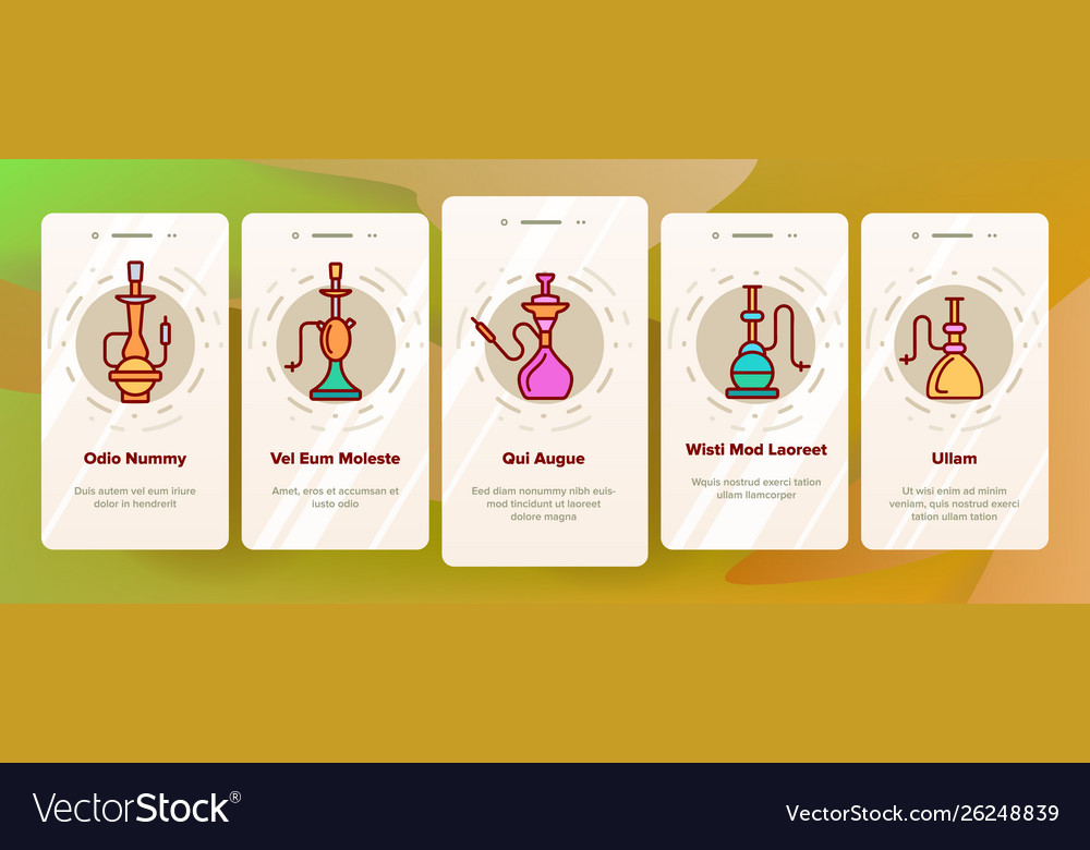 Hookah smoking device onboarding