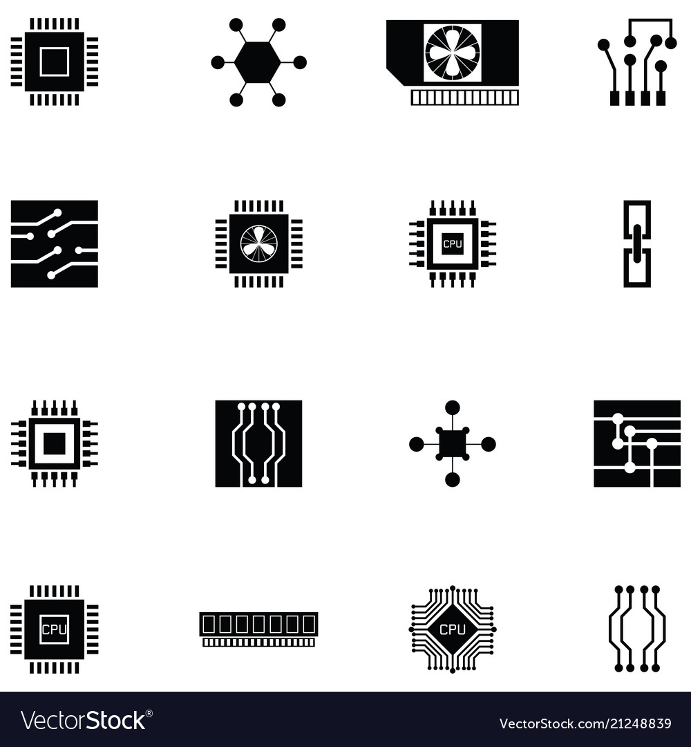 Microchip icon set