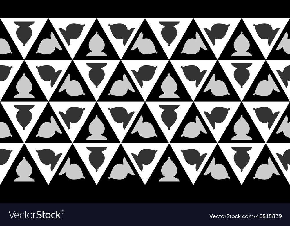 Seamless pattern with chess bishop endless vector image Seamless pattern with chess bishop endless
