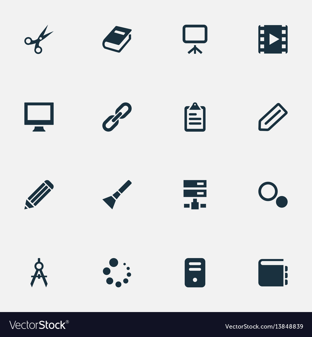 Set of simple web icons