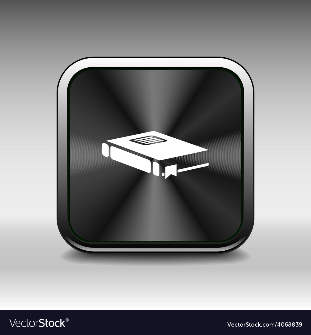 Web button flat design with shadow