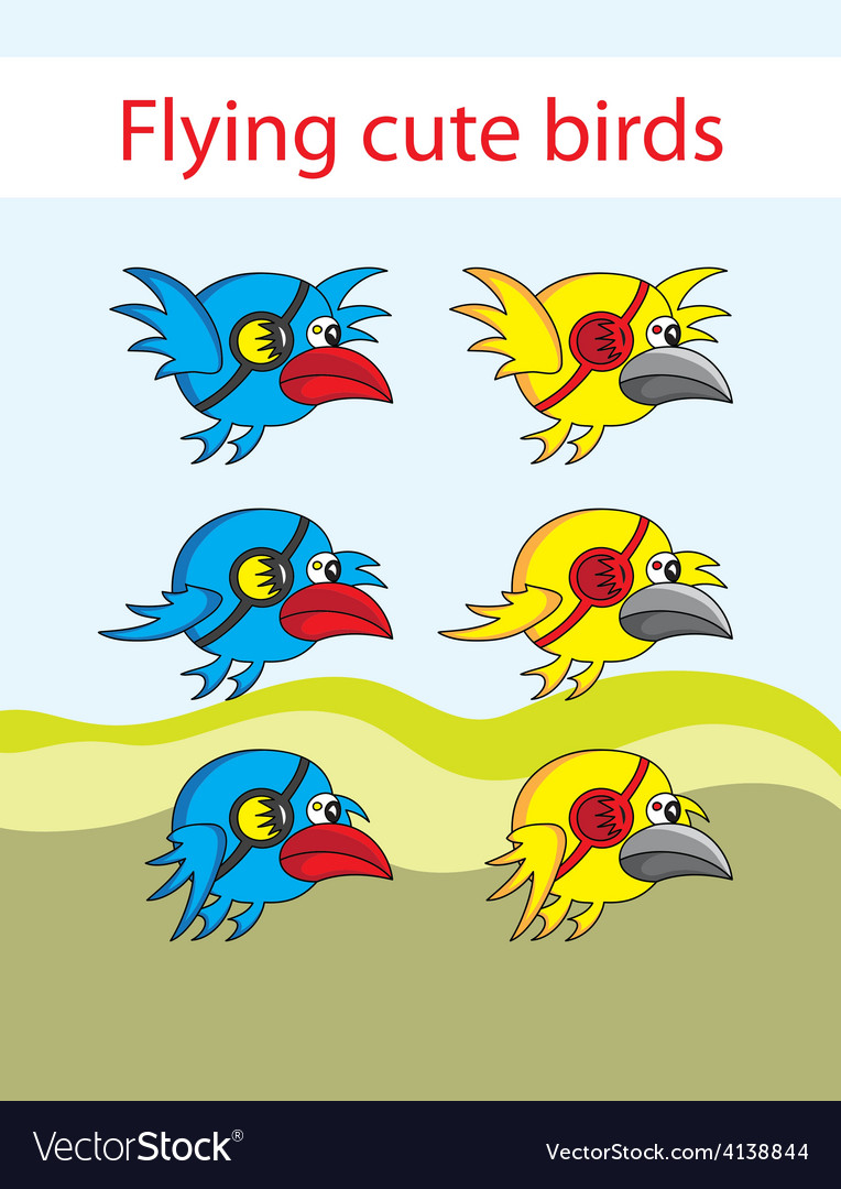 Download Bird game asset Royalty Free Vector Image - VectorStock