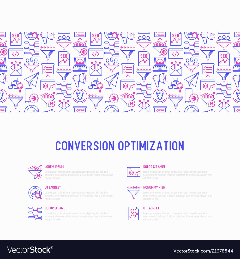 Conversion optimization concept vector image Conversion optimization concept