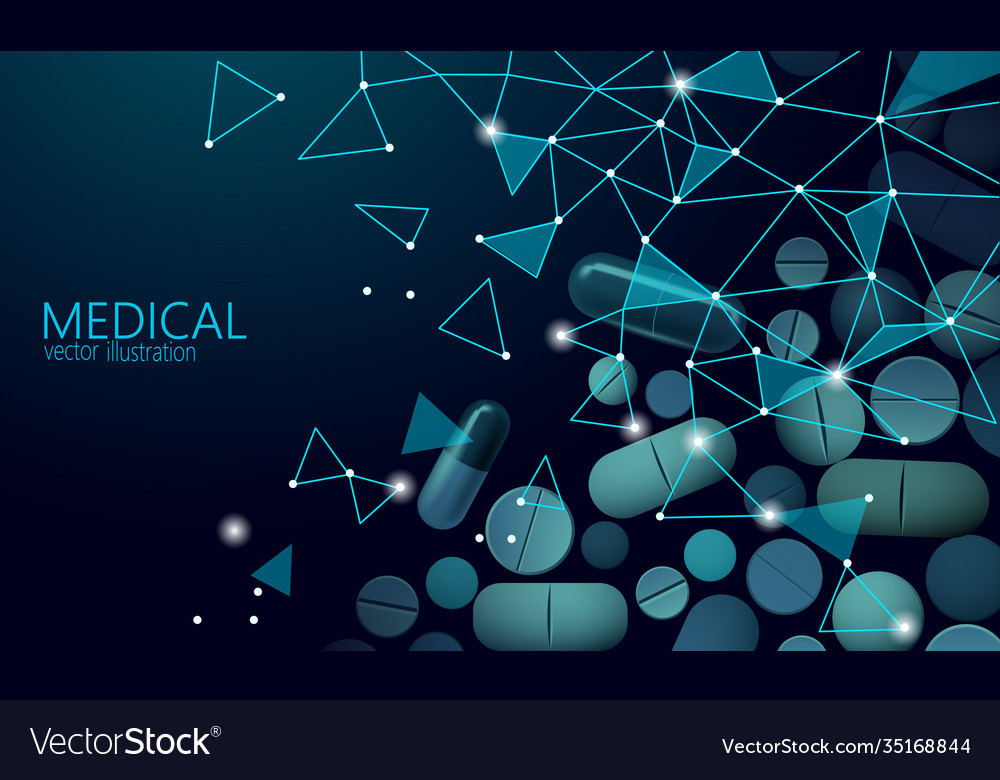 Drug capsule medicine business concept banner