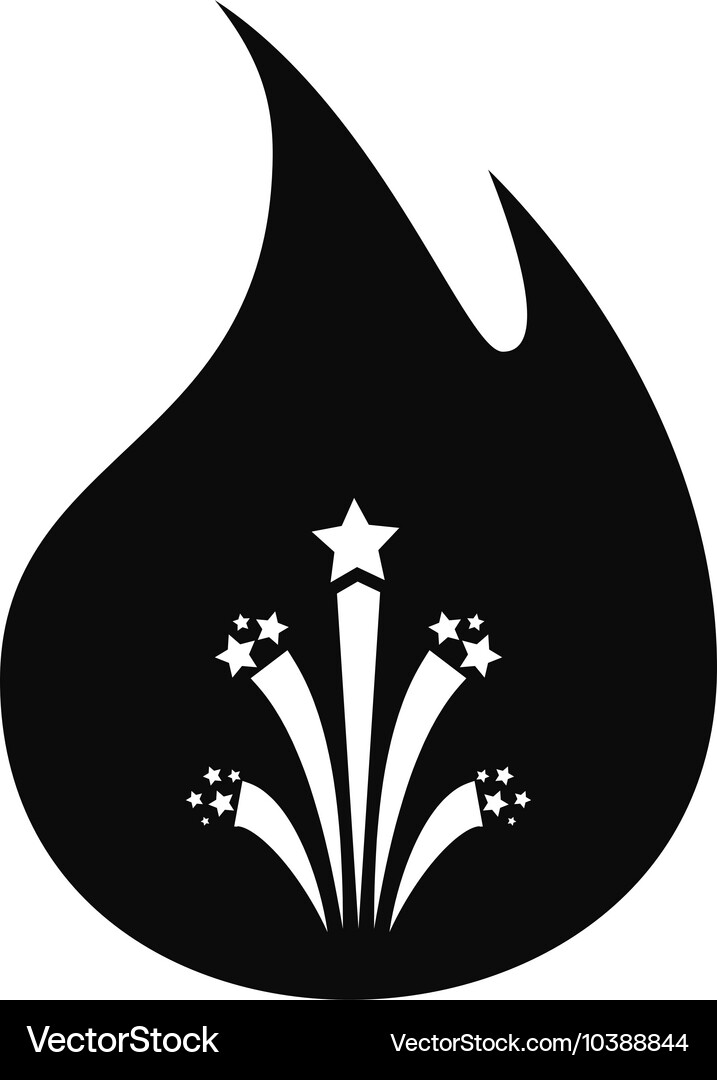 Flat firework icon Royalty Free Vector Image - VectorStock