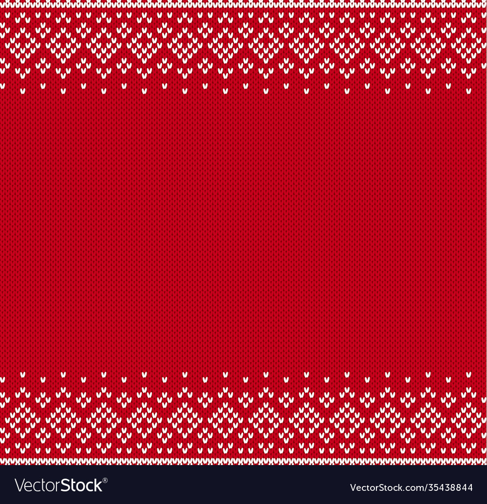 Knitted textured background with empty place vector image Knitted textured background with empty place
