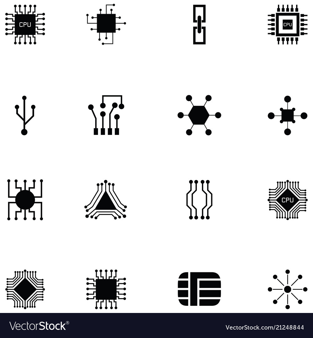 Microchip icon set