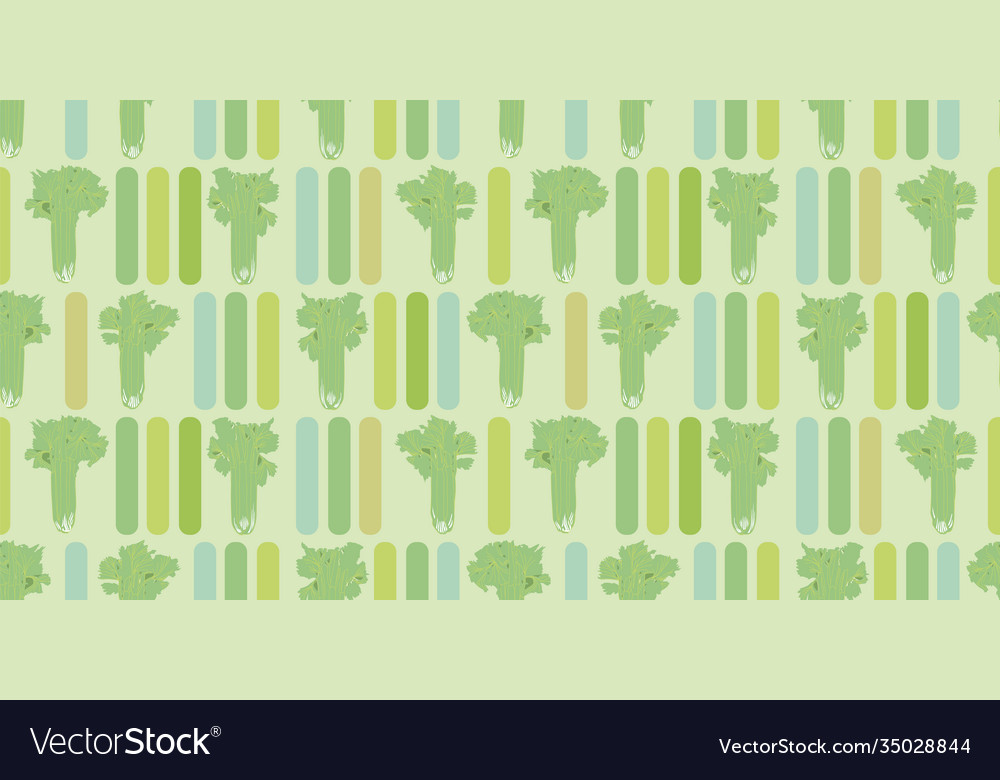 Moderne Sellerie Stiel nahtlose Wiederholung