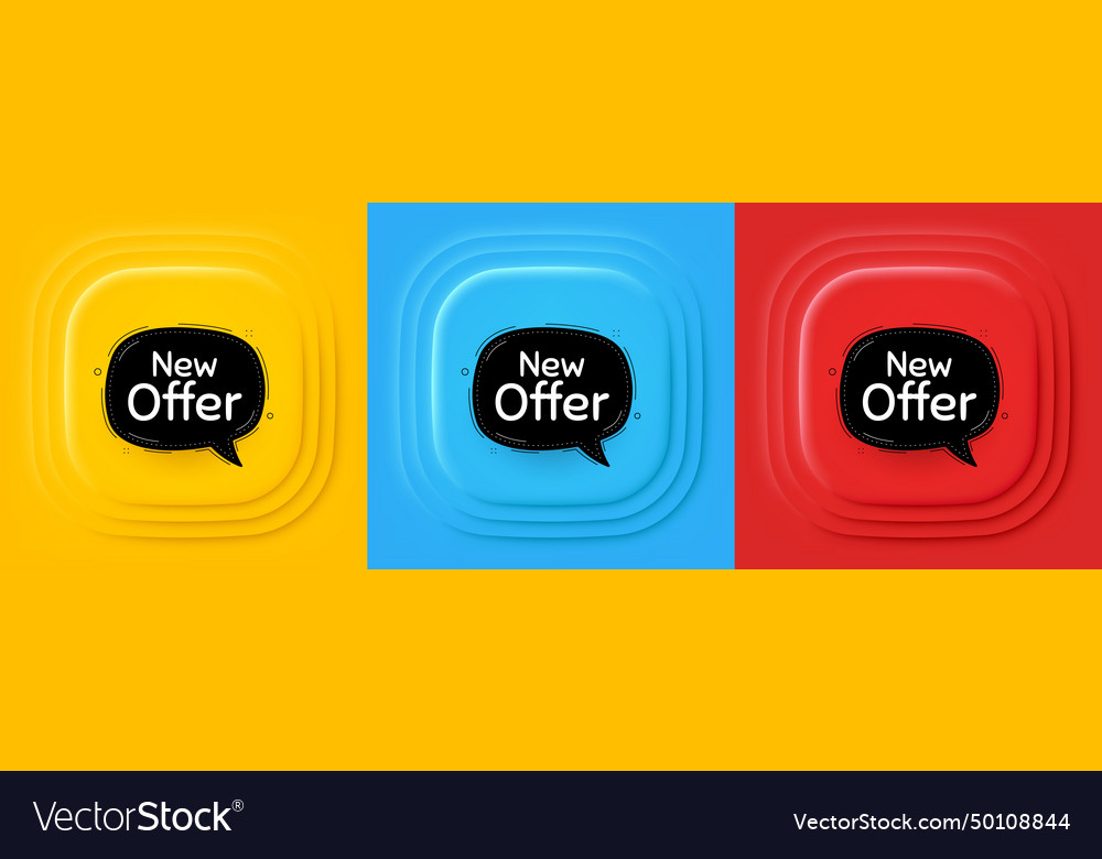 New offer bubble banner arrival black sticker