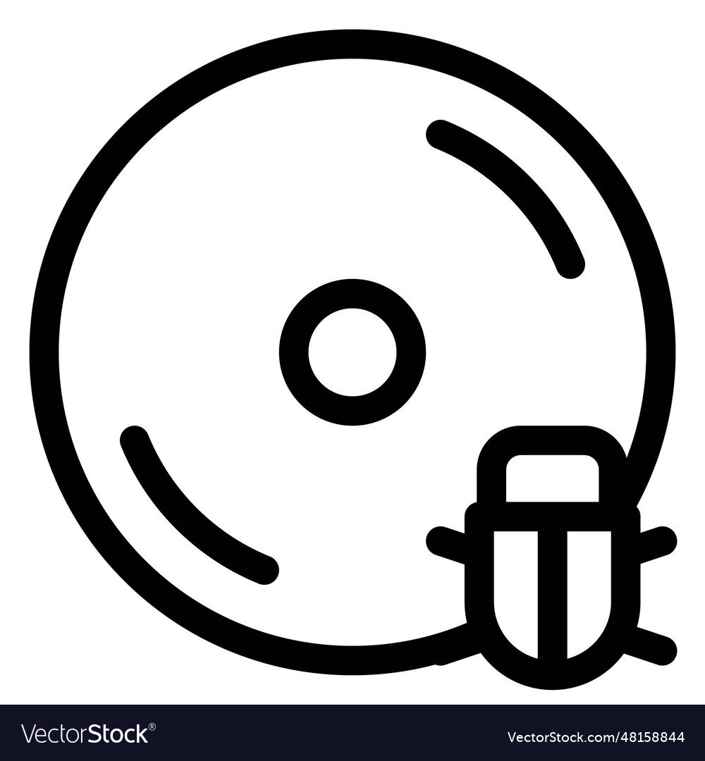 Pirated floppy disc included a virus Royalty Free Vector