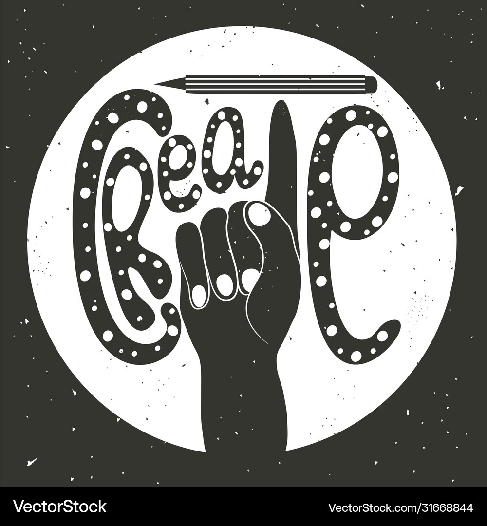 Vintage hand drawn with pencil Royalty Free Vector Image