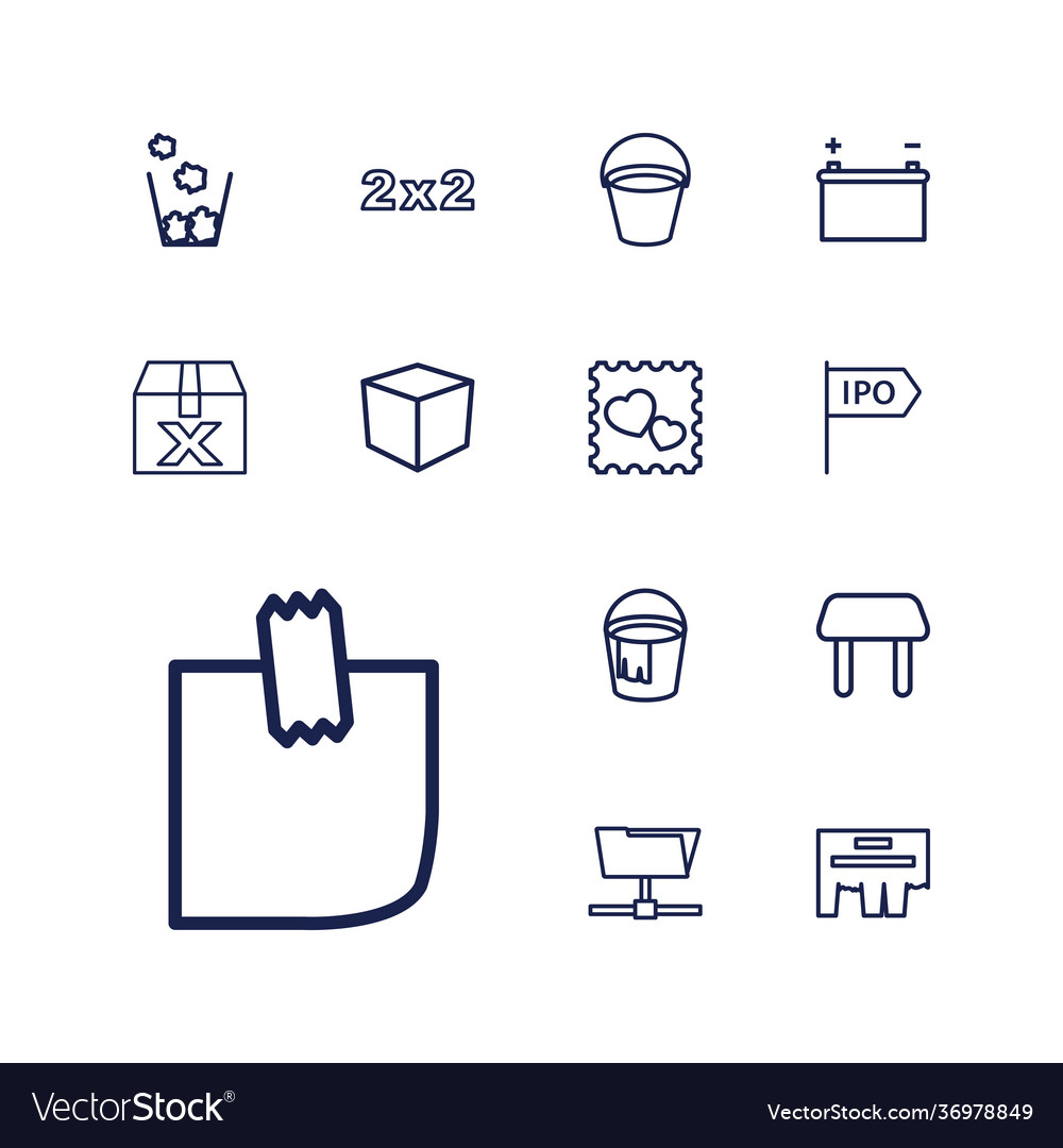 13 empty icons