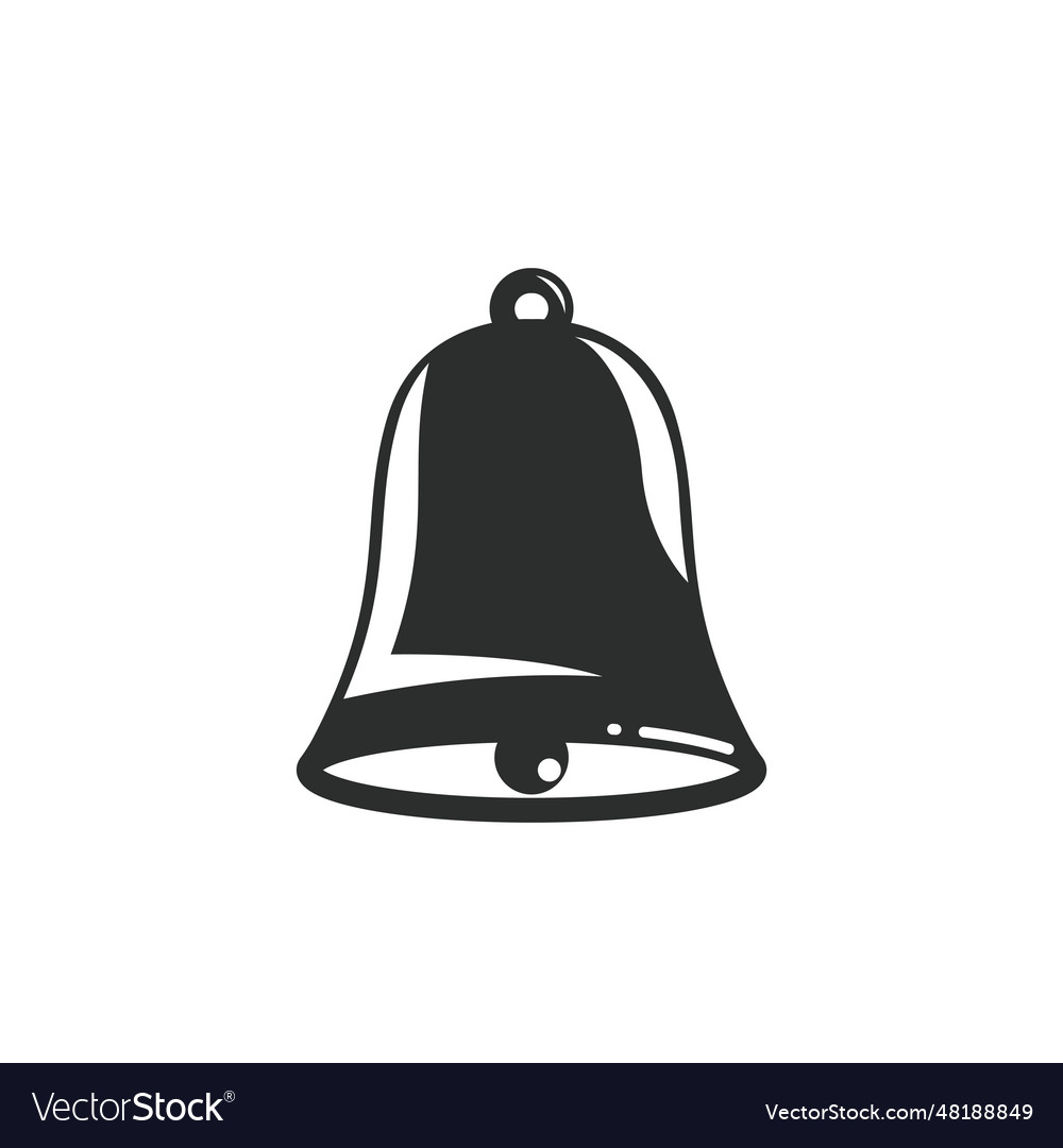 Black christmas bells element concept design