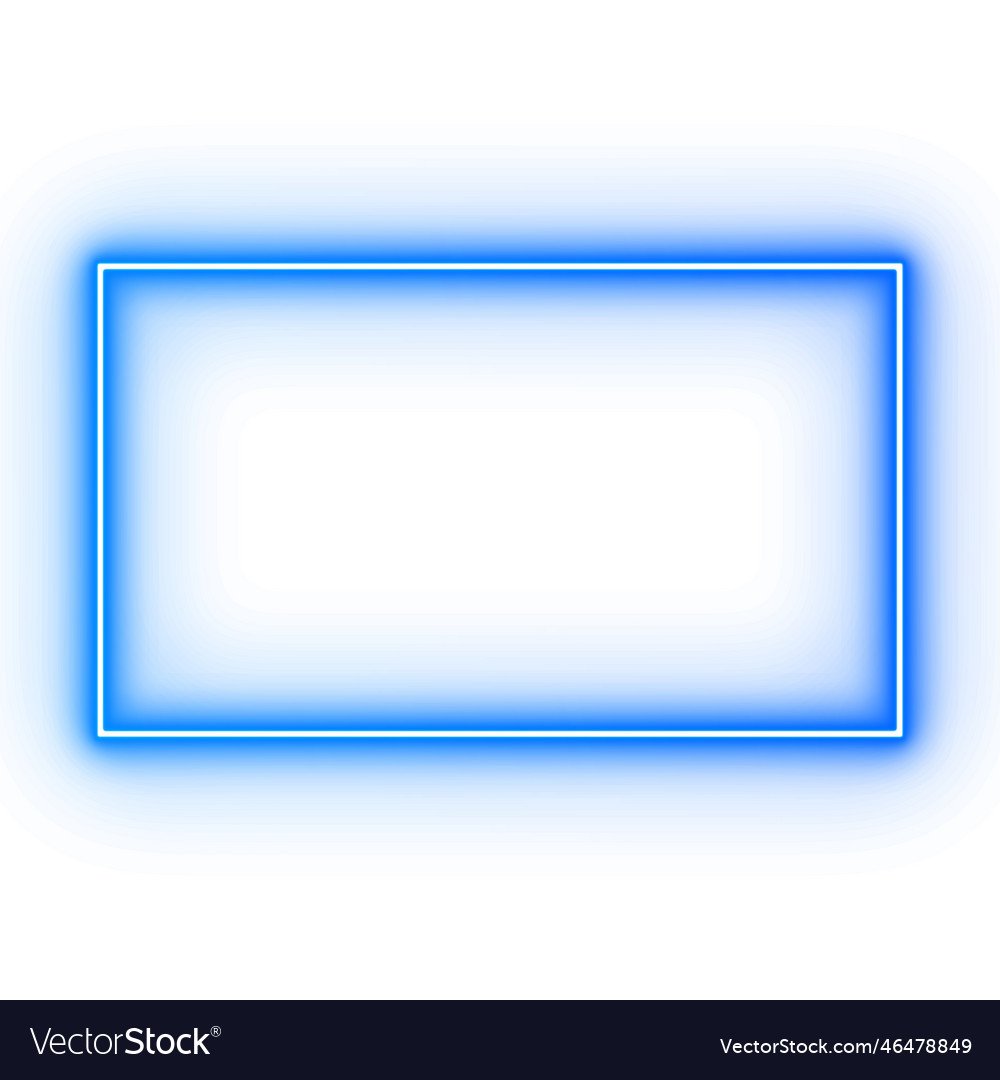 Blue neon frame png Royalty Free Vector Image - VectorStock