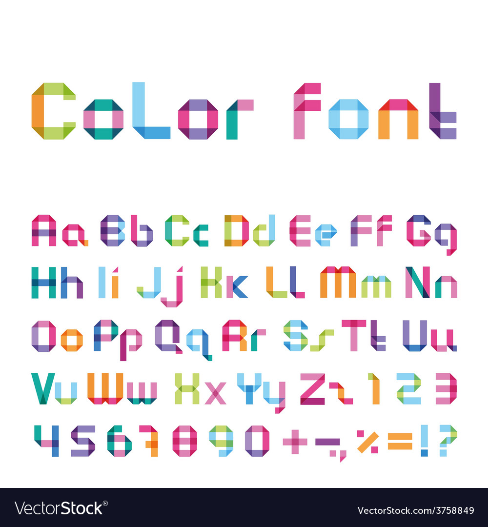 Color font