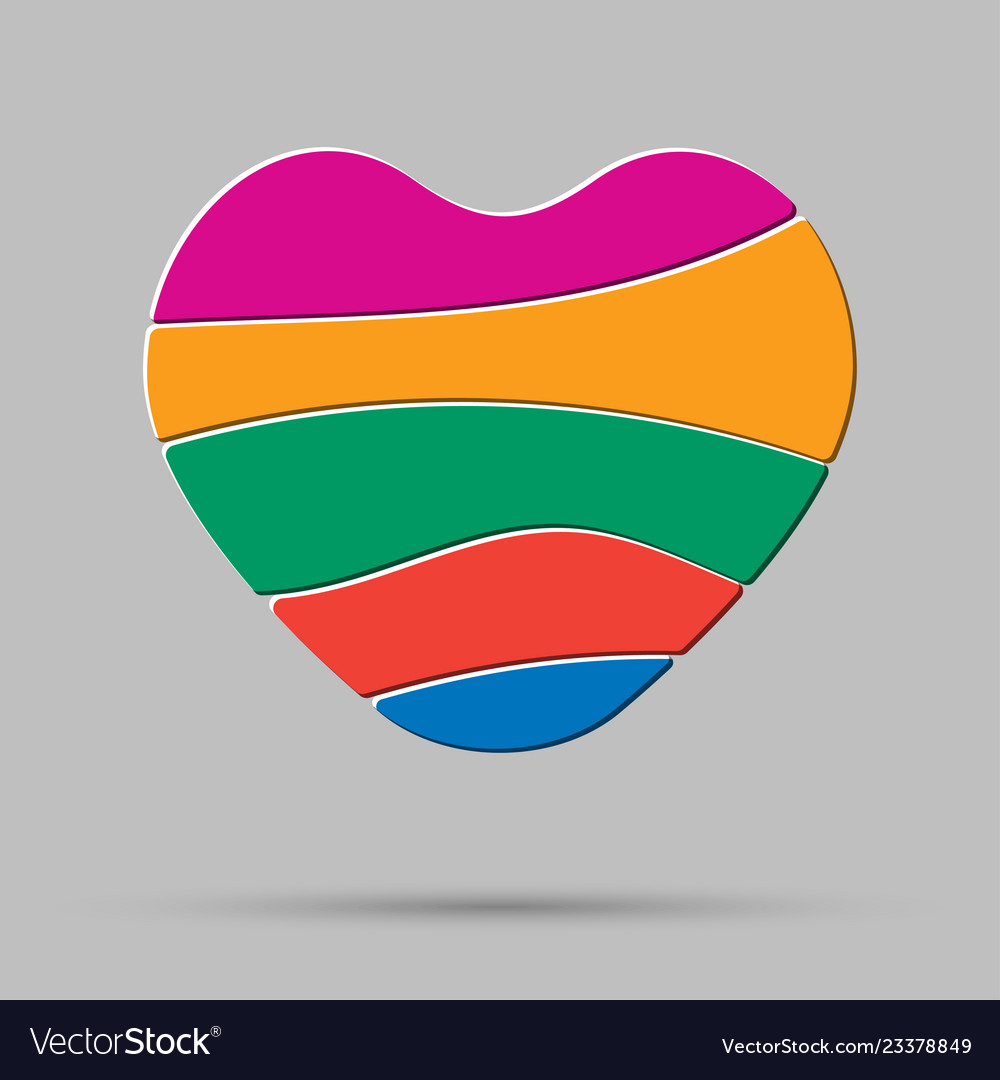 Element heart love symbol of romance vector image Element heart love symbol of romance