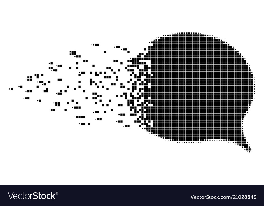 Hint disappearing pixel icon vector image Hint disappearing pixel icon