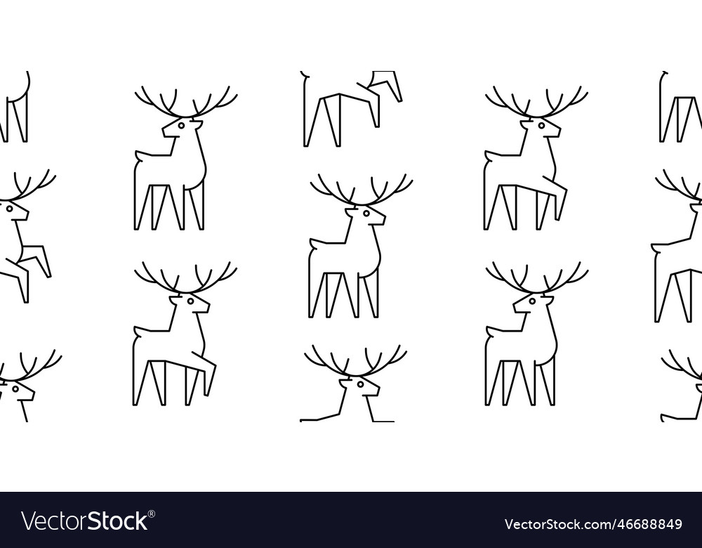 Nahtloses Muster mit Hirschen