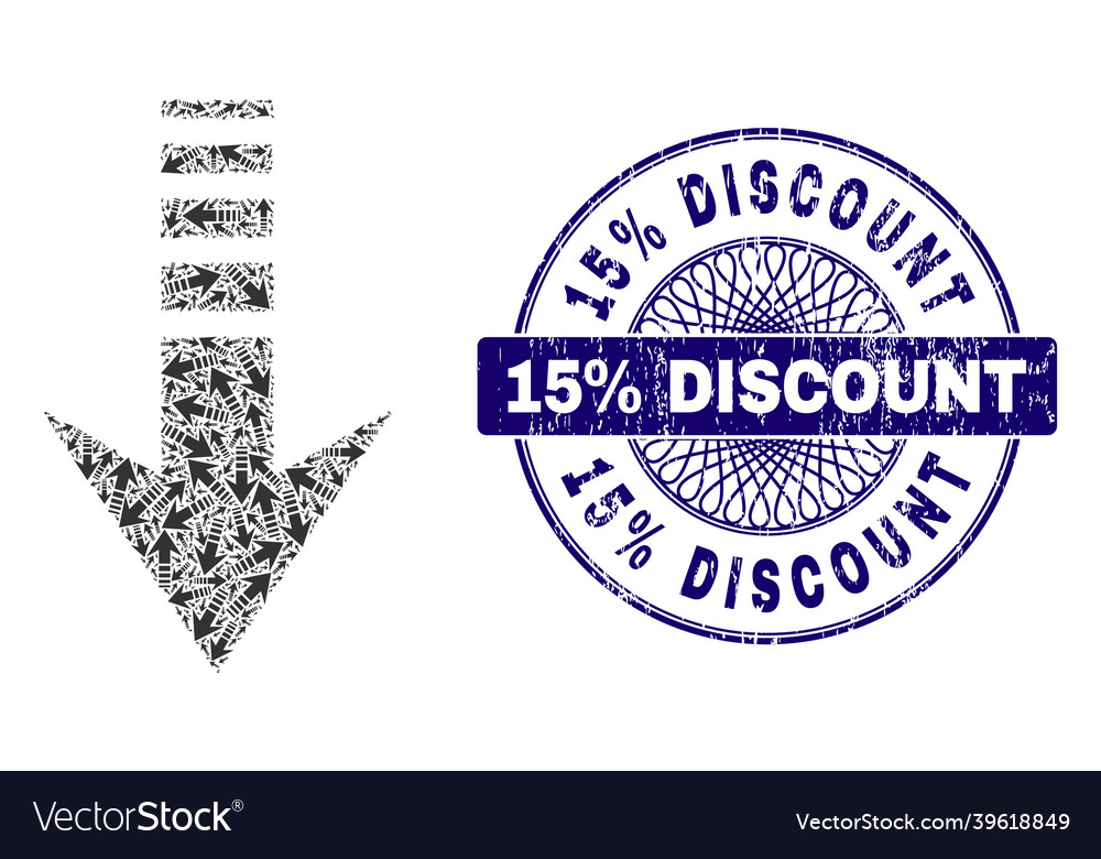 Send down recursive collage of icons vector image Send down recursive collage of icons