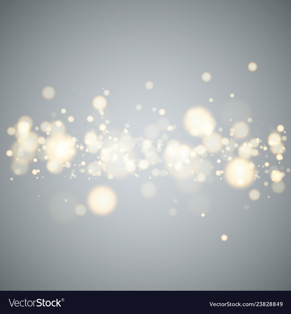 Shining bokeh isolated on transparent background